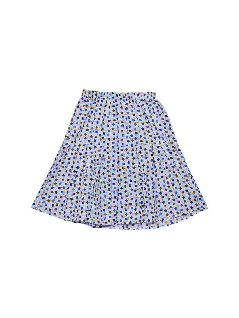 blue cotton flared skirt - 17589173 -  Standard Image - 1