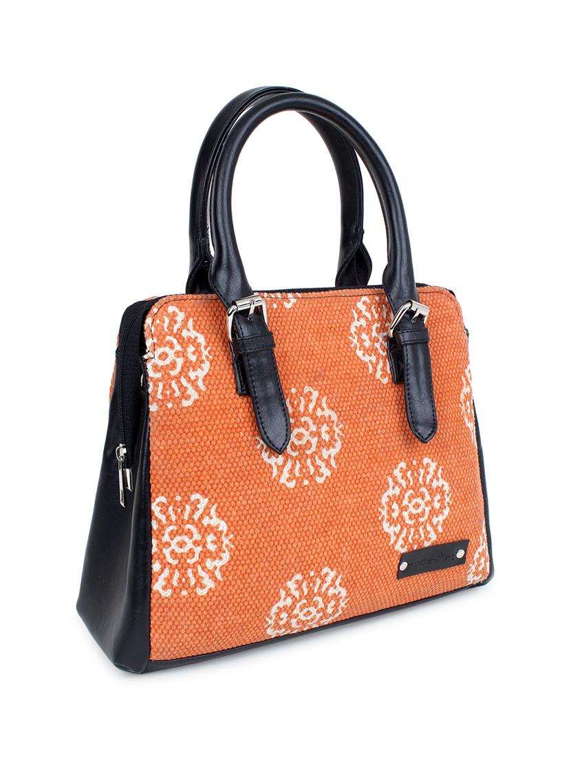 orange leatherette (pu) handbag - 17590372 - Standard Image - 4