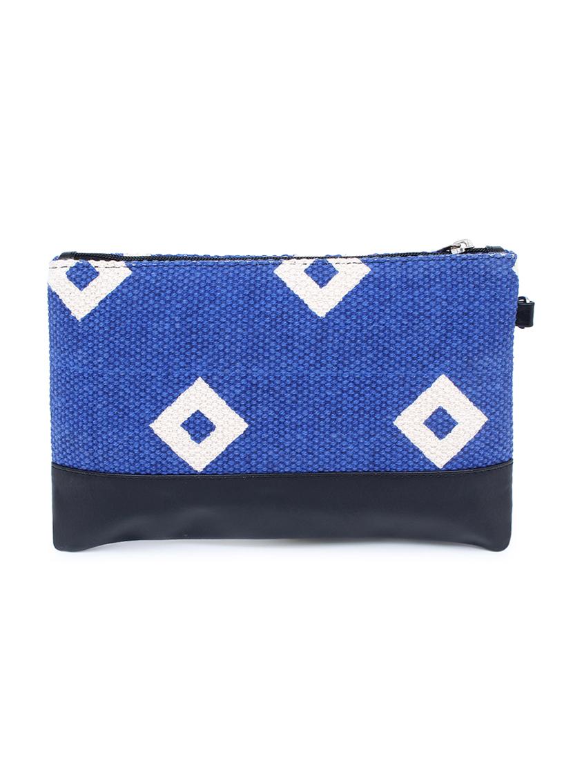 blue canvas regular clutch - 17590653 -  Standard Image - 1