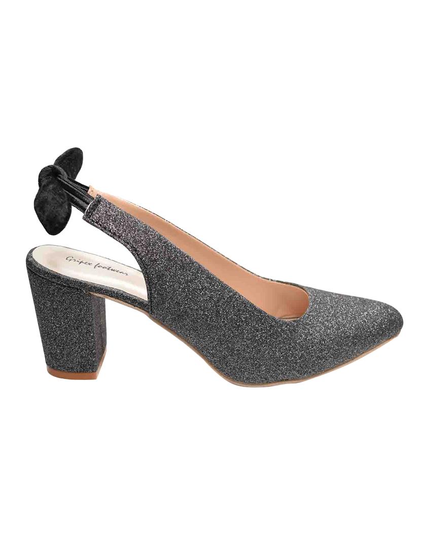 grey synthetic slip on pumps - 17591911 -  Standard Image - 1