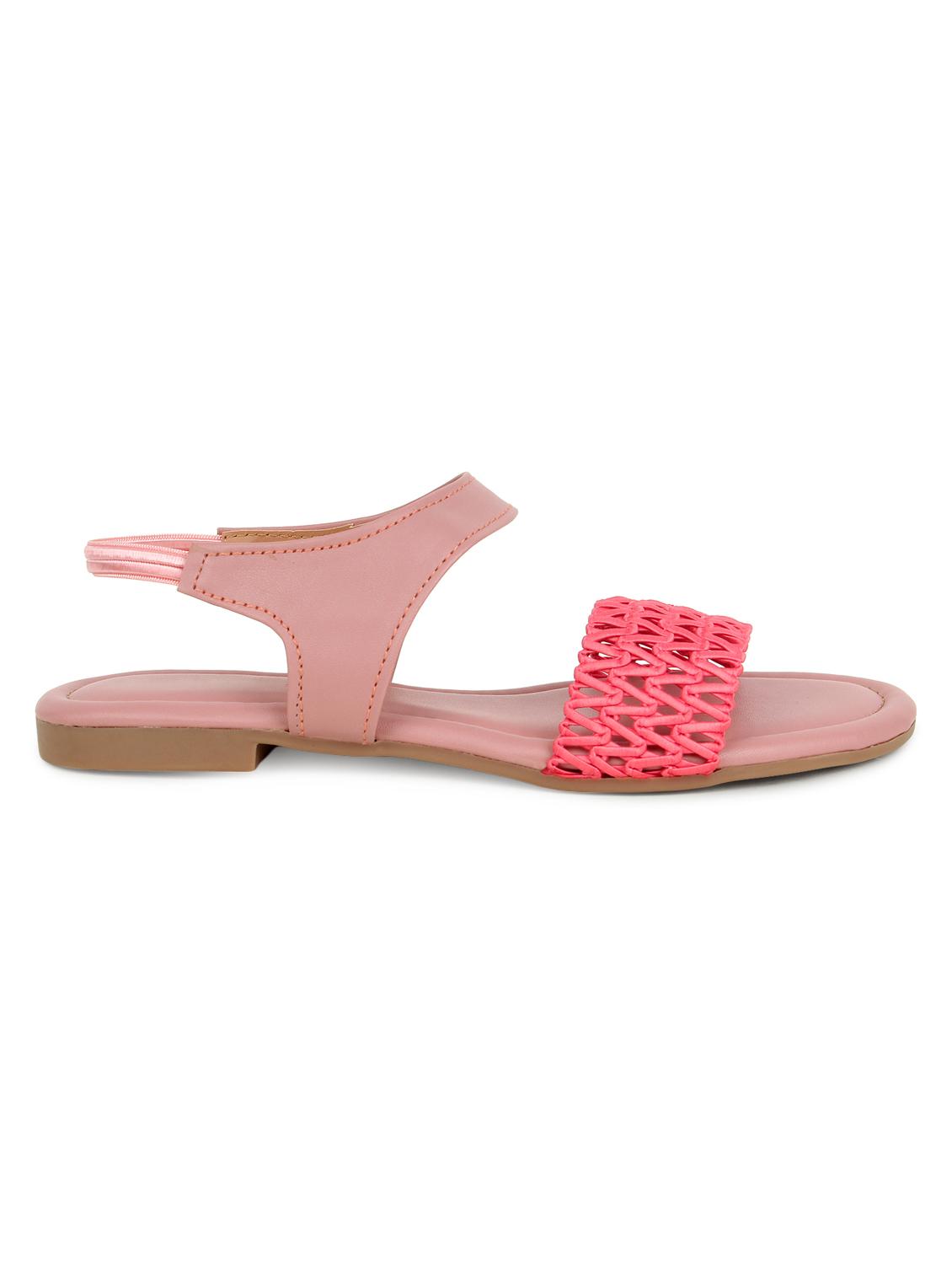 pink synthetic slip on sandals - 17592189 -  Standard Image - 1