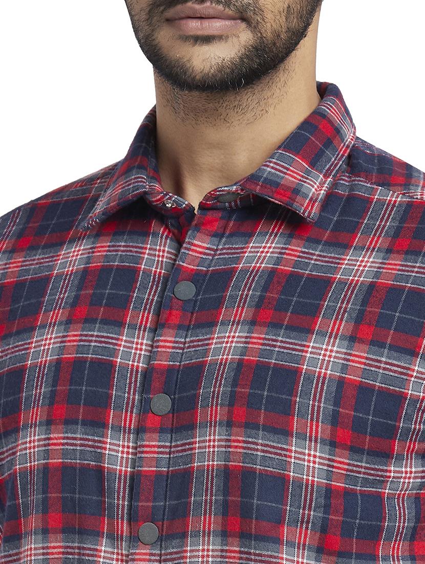 multi colored checkered casual shirt - 17592506 - Standard Image - 4