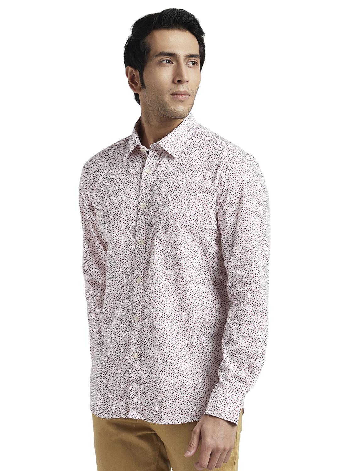 white printed casual shirt - 17592521 -  Standard Image - 1