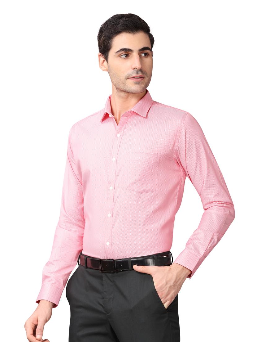 pink self design formal shirt - 17592689 -  Standard Image - 1