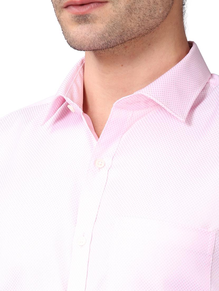 pink self design formal shirt - 17592745 - Standard Image - 4