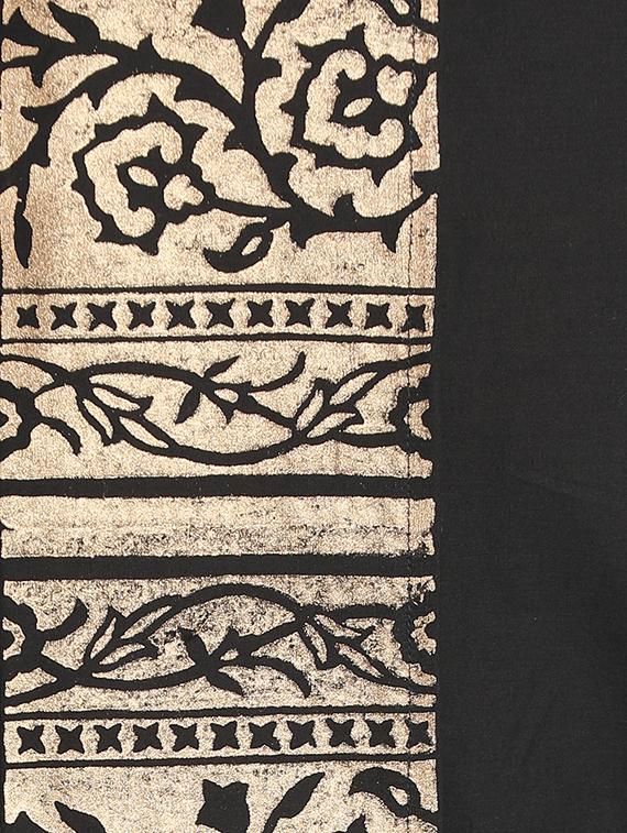black printed dhoti - 17592774 - Standard Image - 4
