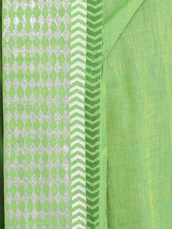 green cotton dhoti - 17592778 - Standard Image - 4