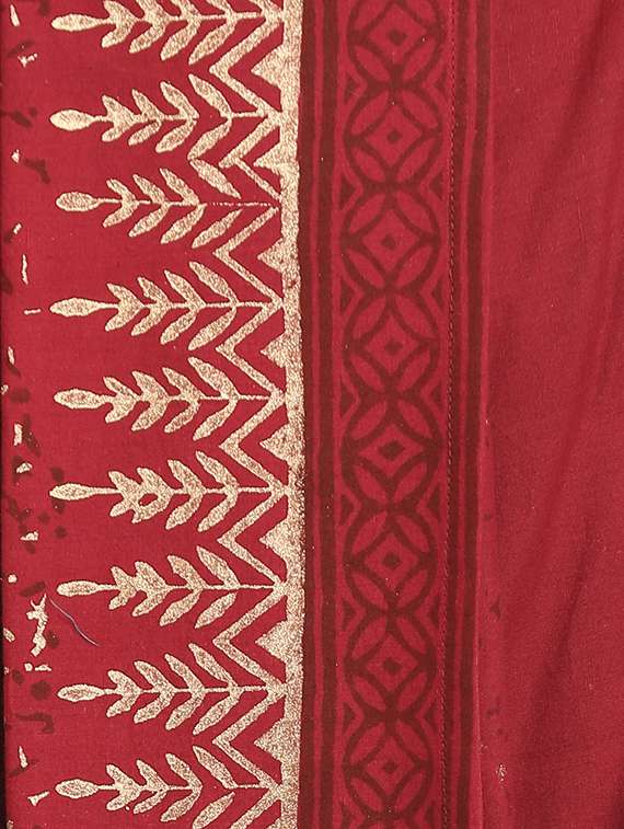 maroon printed dhoti - 17592781 - Standard Image - 4