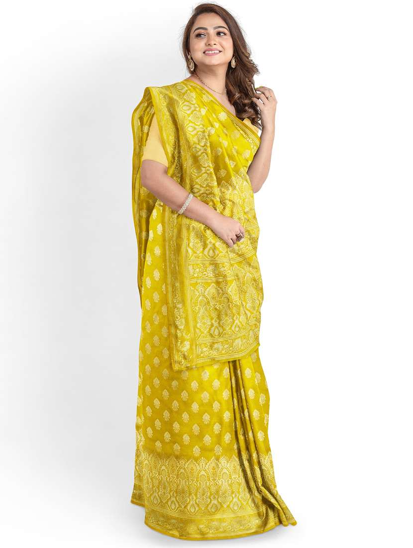 jacquard woven saree with blouse - 17595104 -  Standard Image - 1