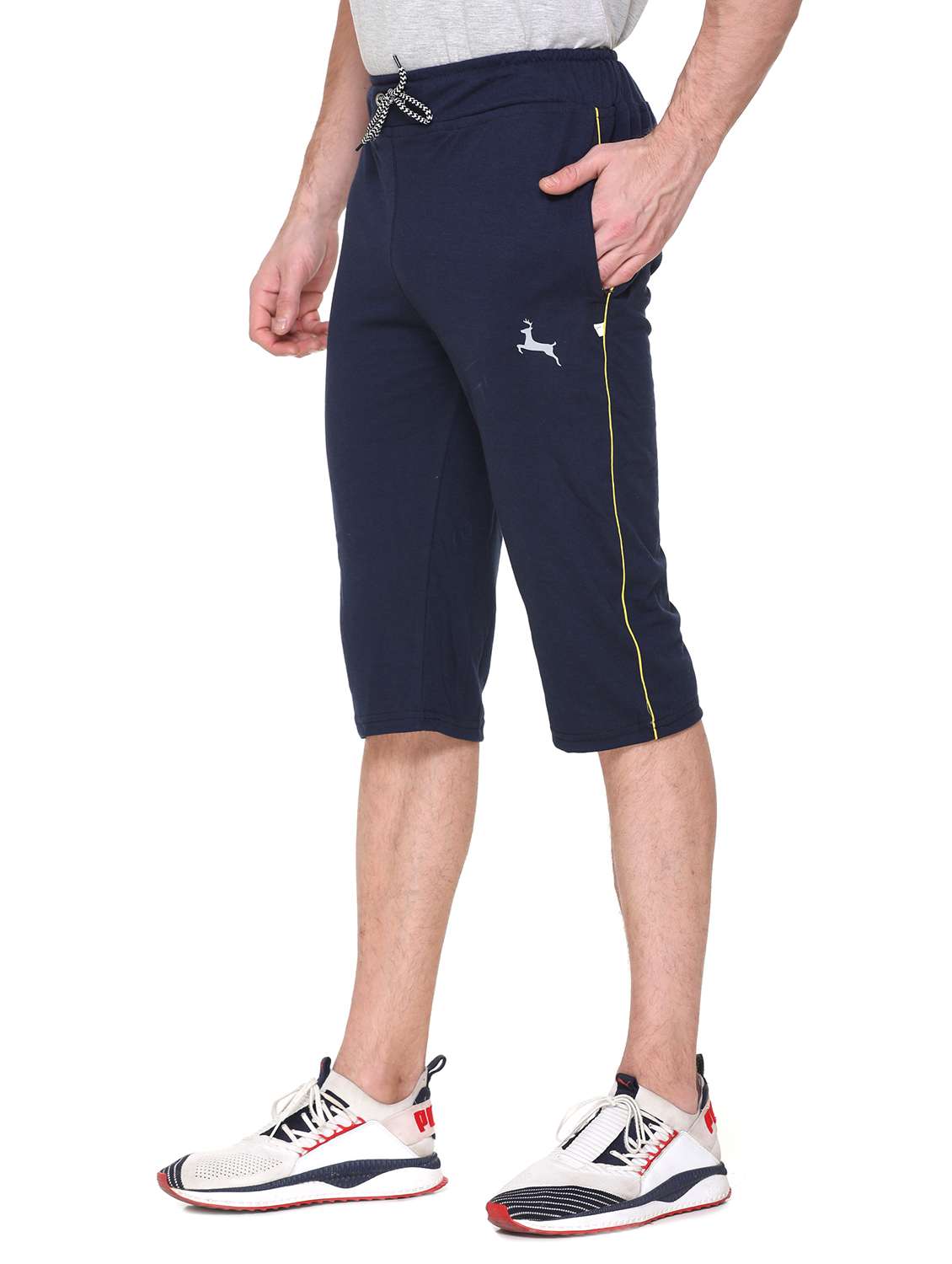 navy blue solid three - fourth - 17595144 -  Standard Image - 1