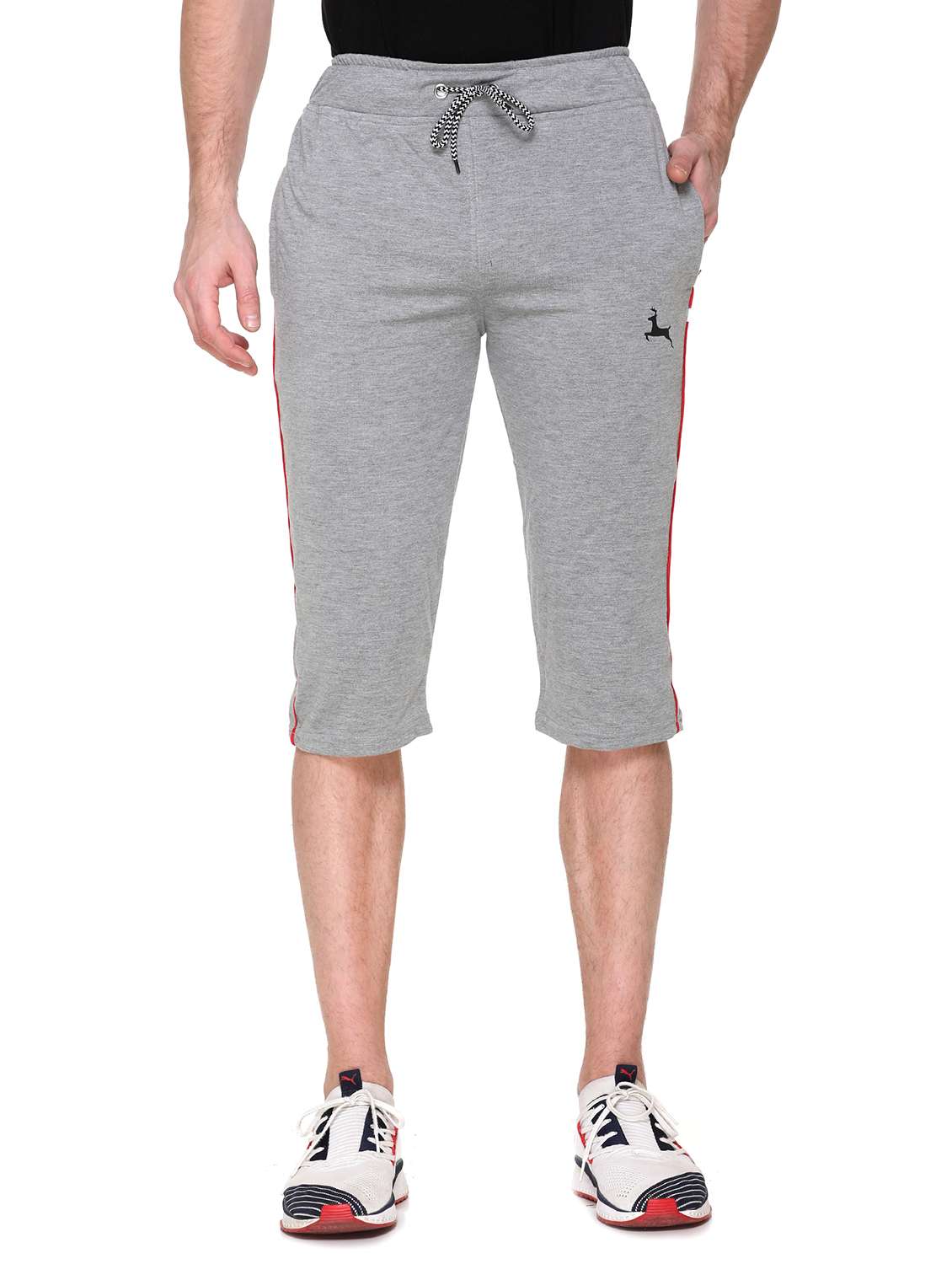 grey solid three - fourth