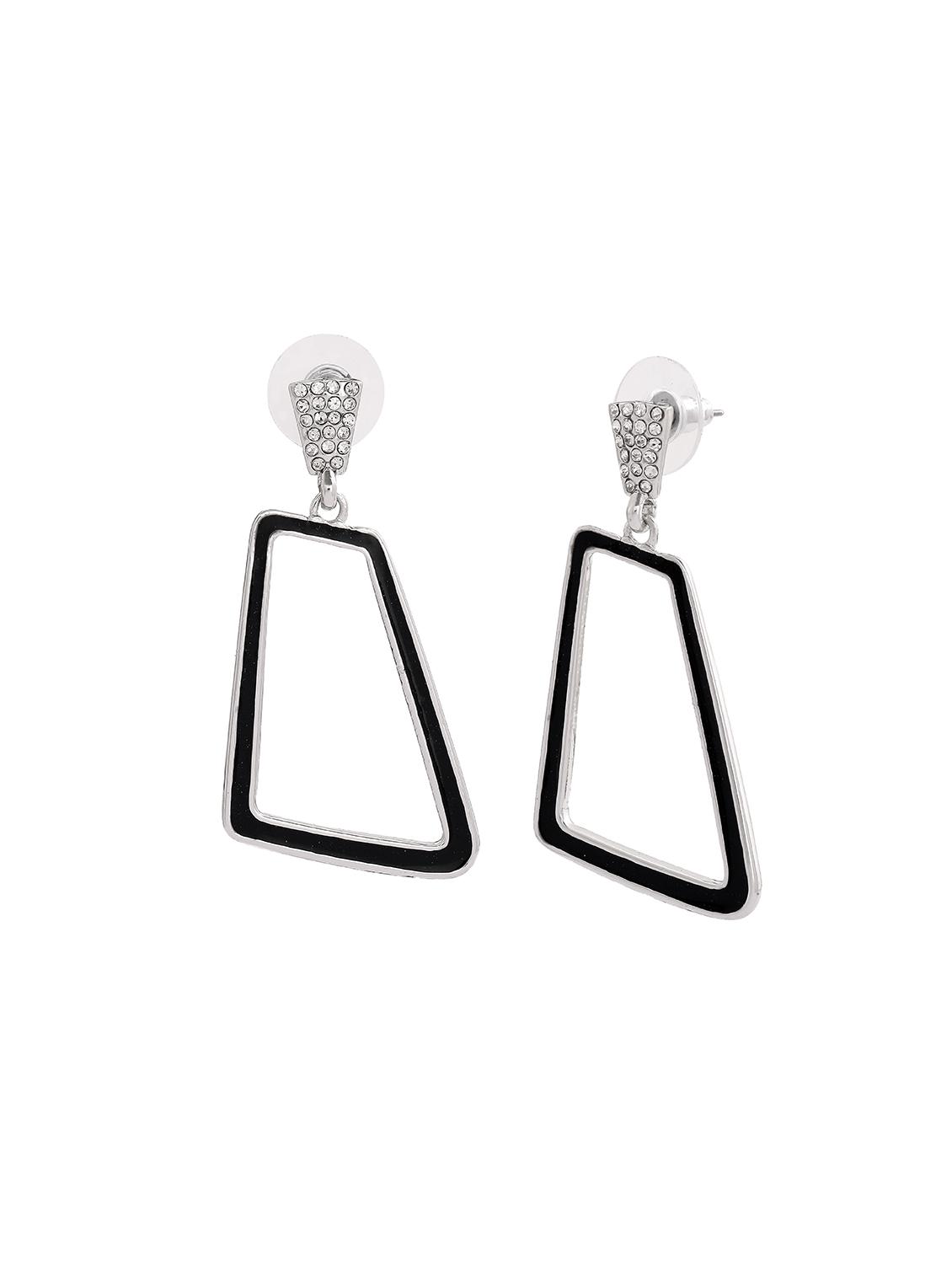 black metal drop earring - 17595698 - Standard Image - 1