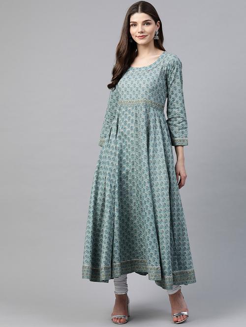 women's flared kurta - 17595717 -  Standard Image - 0