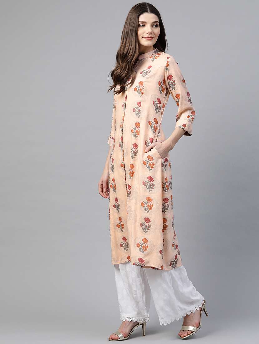 women's front slit kurta - 17595847 -  Standard Image - 1