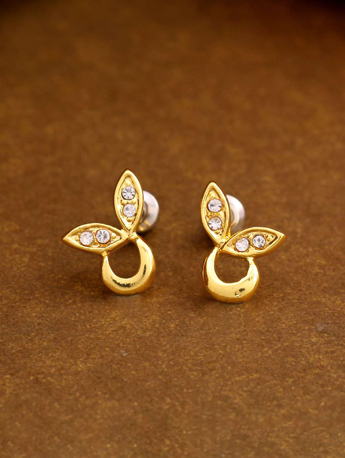 gold metal studs earring