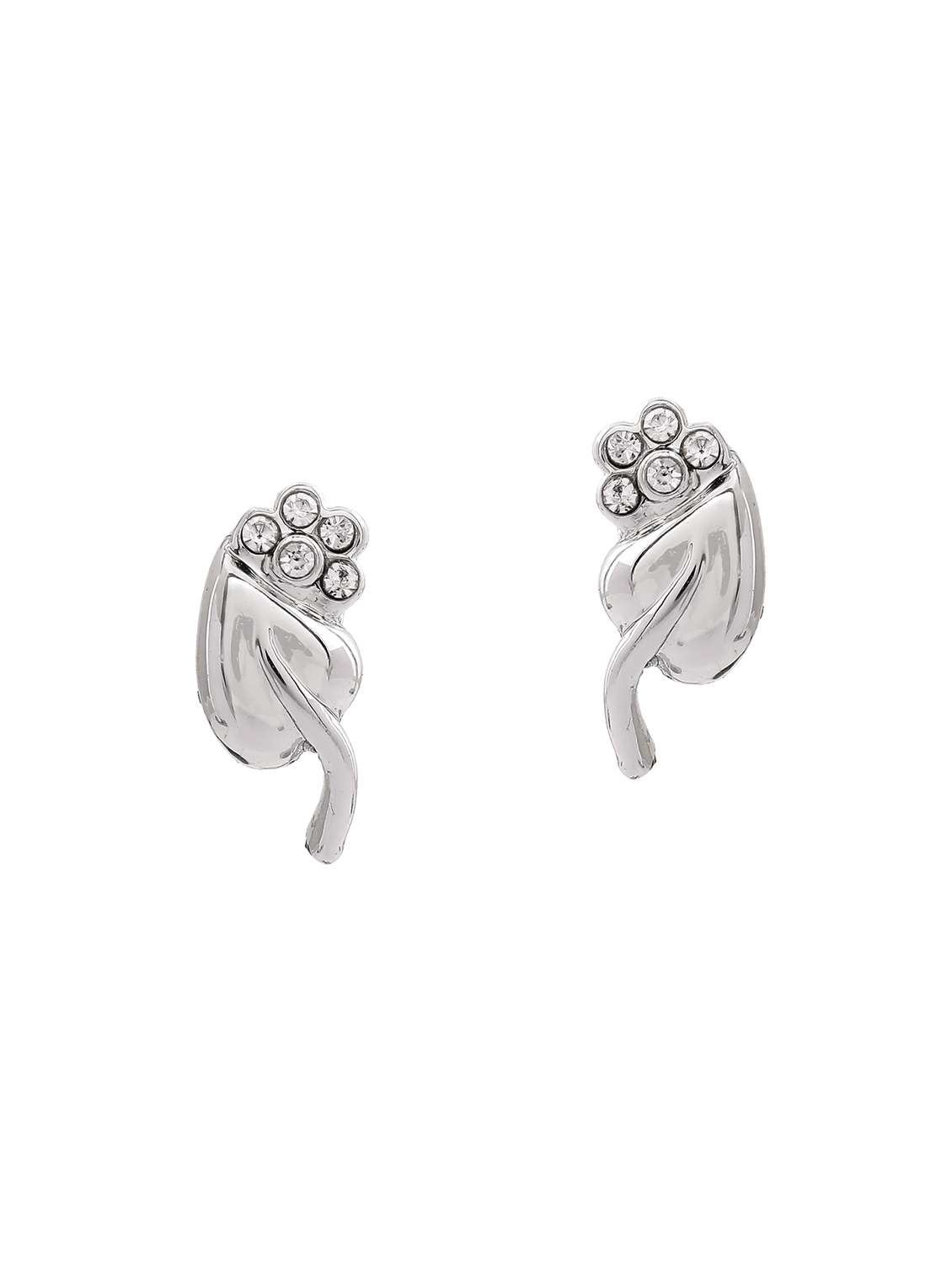 silver metal studs earring - 17595857 -  Standard Image - 1