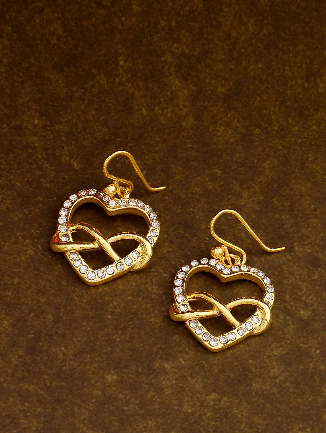 white metal drop earring