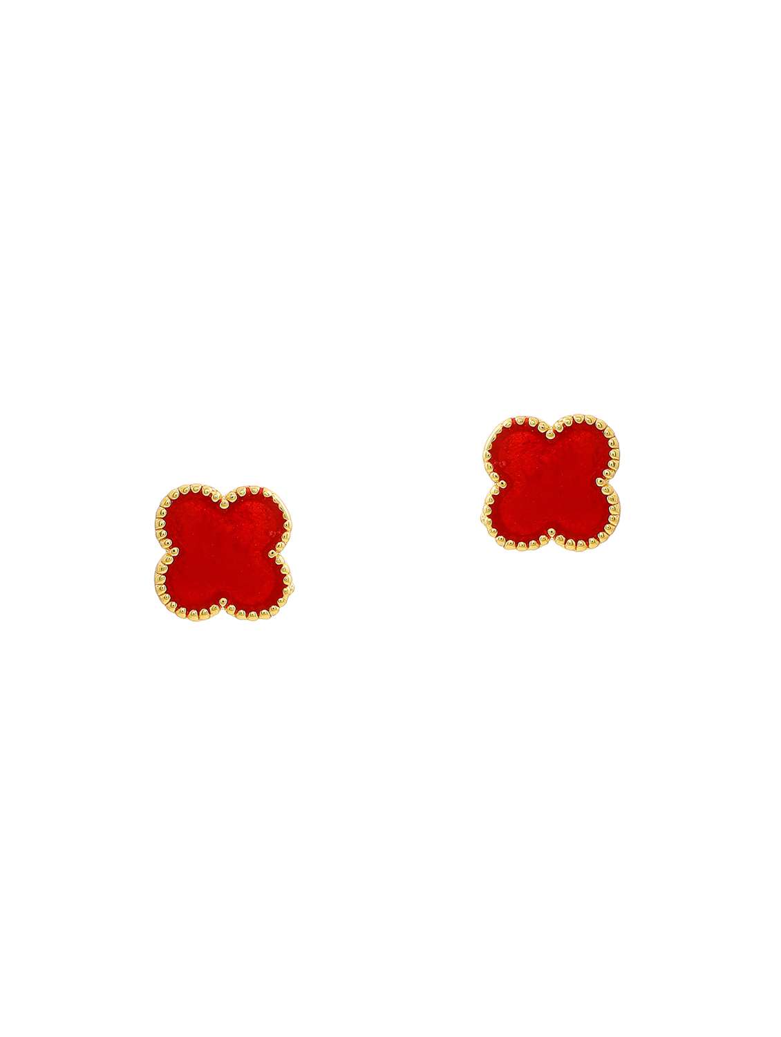 blue metal studs earring - 17595887 -  Standard Image - 1