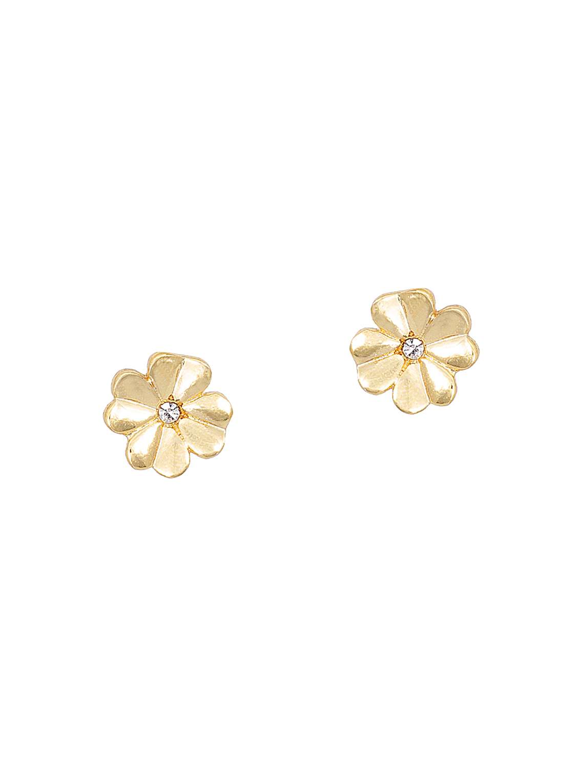 white metal studs earring - 17595905 - Standard Image - 1