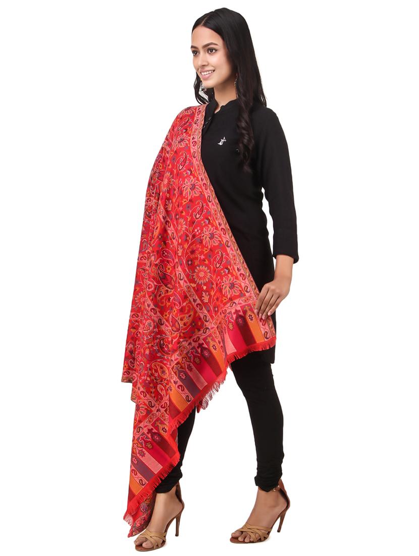 red wool shawl - 17596078 - Standard Image - 1