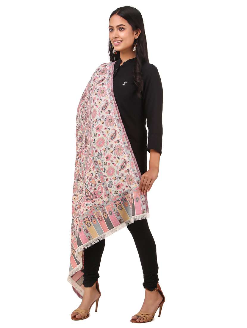 white wool shawl - 17596079 - Standard Image - 1