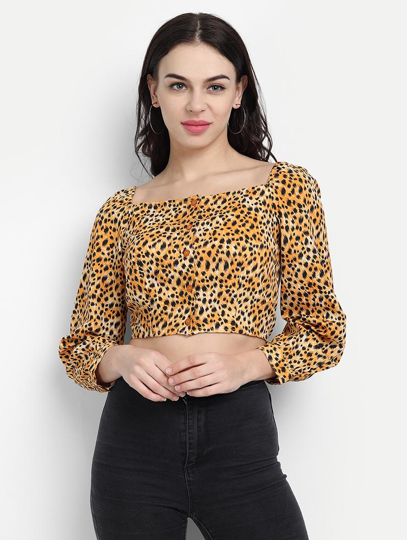 women's crop square neck top - 17596180 -  Zoom Image - 0