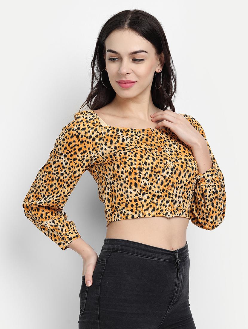 women's crop square neck top - 17596180 -  Standard Image - 1