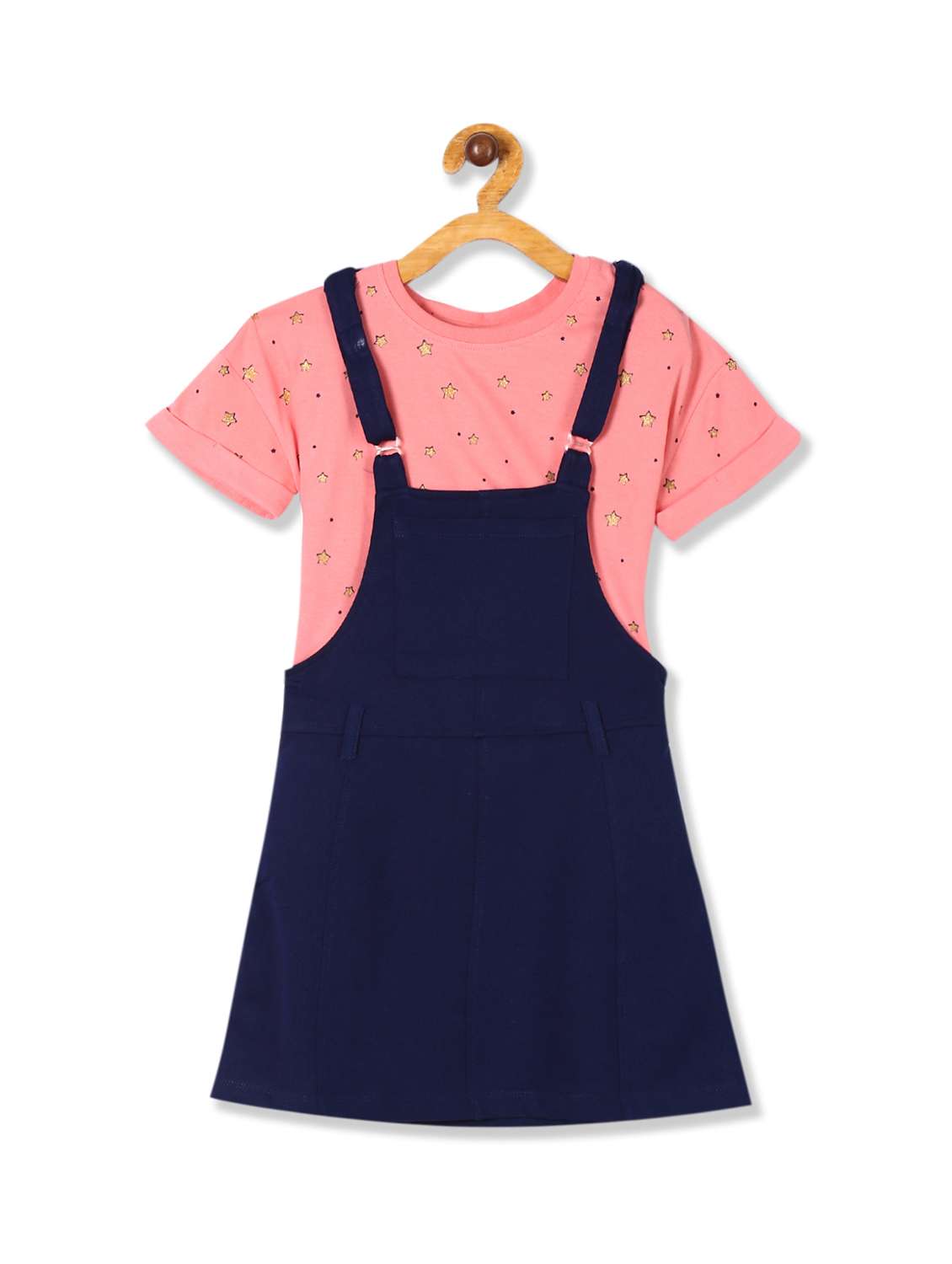 blue cotton dungarees twin sets & jump suit