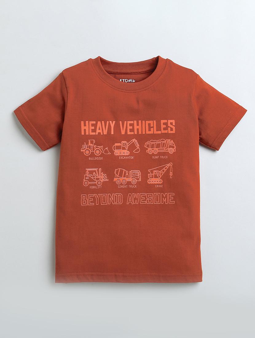 round neck printed tee - 17598300 - Standard Image - 1