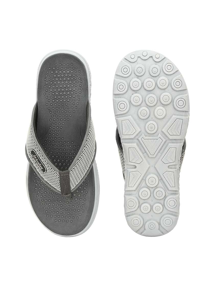 grey fabric slip on slippers - 17599492 -  Standard Image - 4