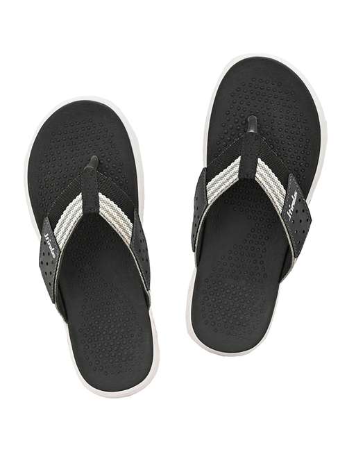 grey fabric slip on slippers - 17599494 -  Standard Image - 0