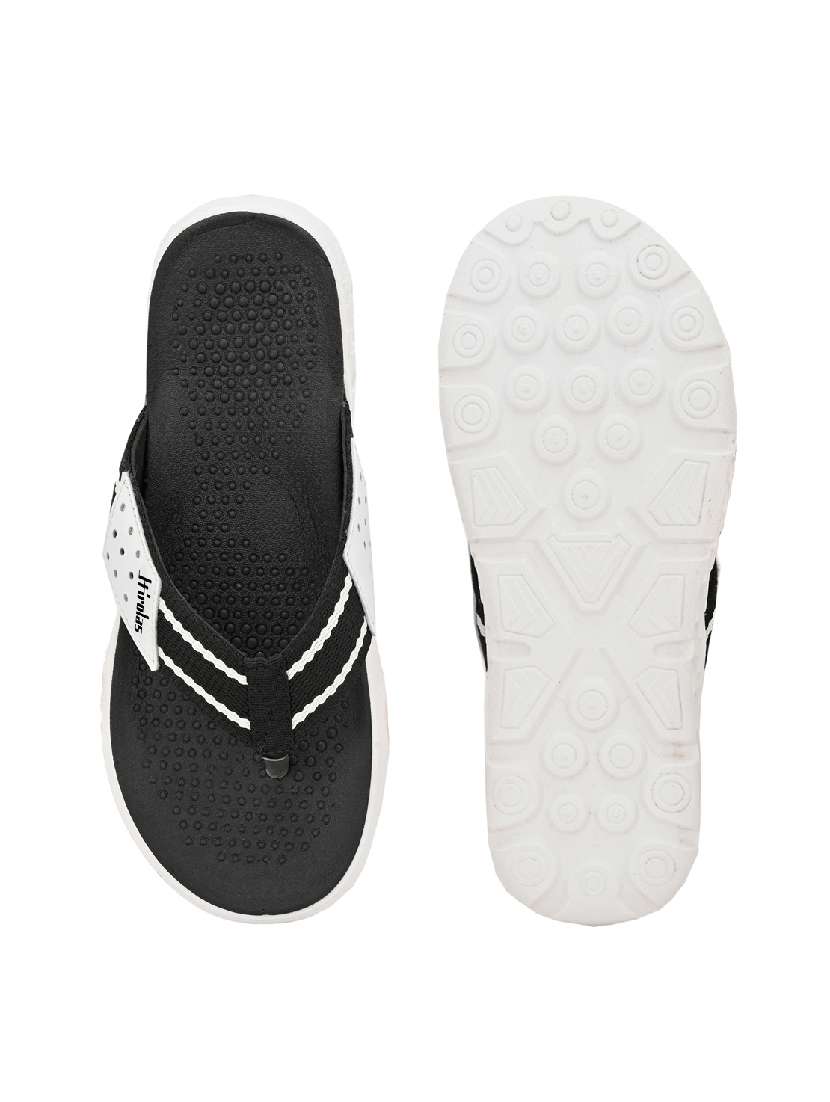 white fabric slip on slippers - 17599497 -  Standard Image - 4