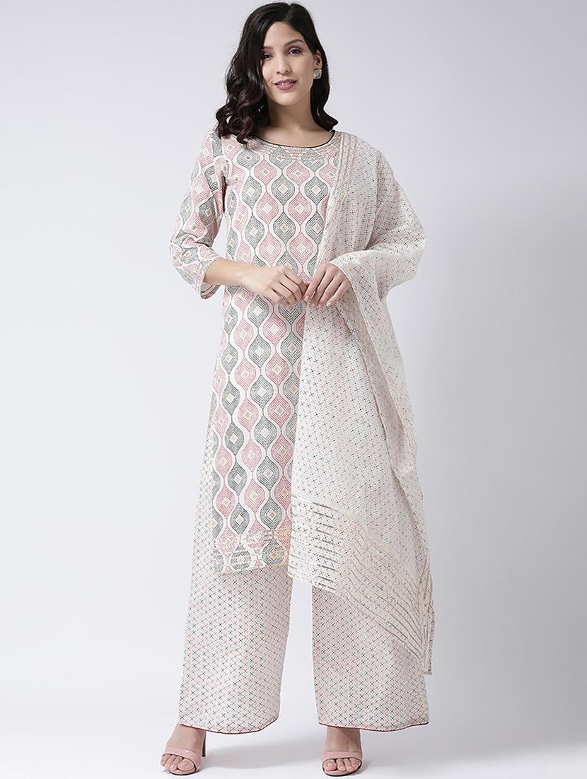 printed kurta dupatta set