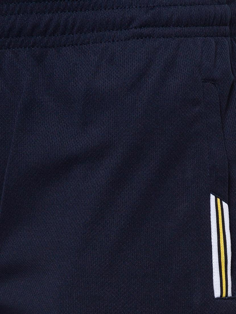 navy blue solid full length track pant - 17599523 - Standard Image - 4