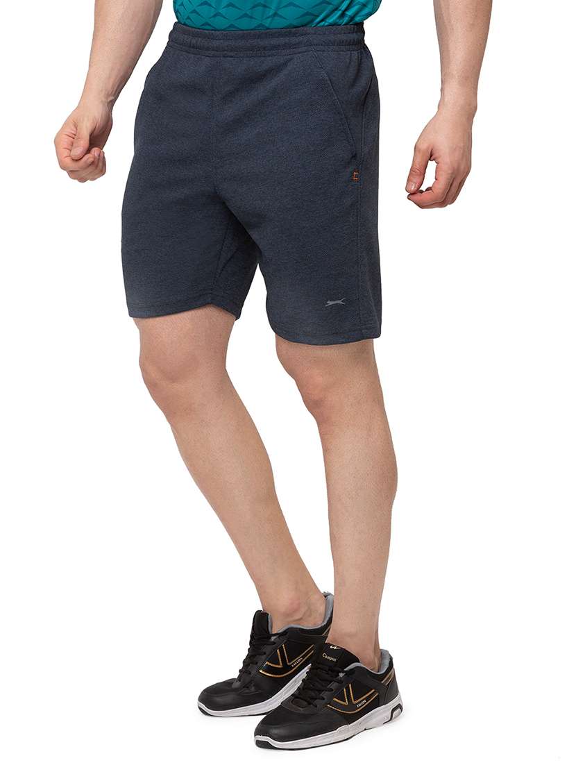 navy blue solid shorts - 17599530 -  Standard Image - 1