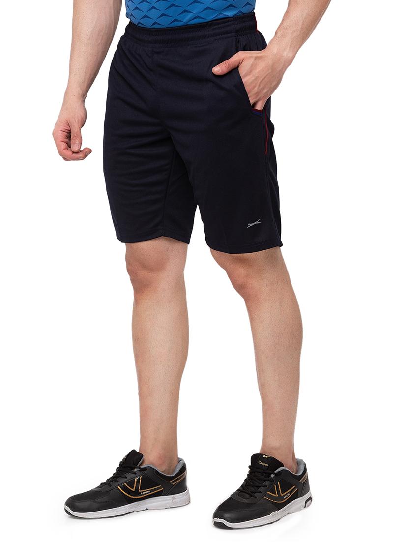 navy blue solid shorts - 17599532 - Standard Image - 1
