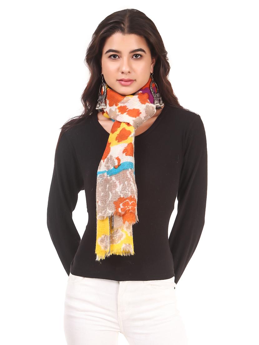 women's printed print stole - 17599947 - Standard Image - 1