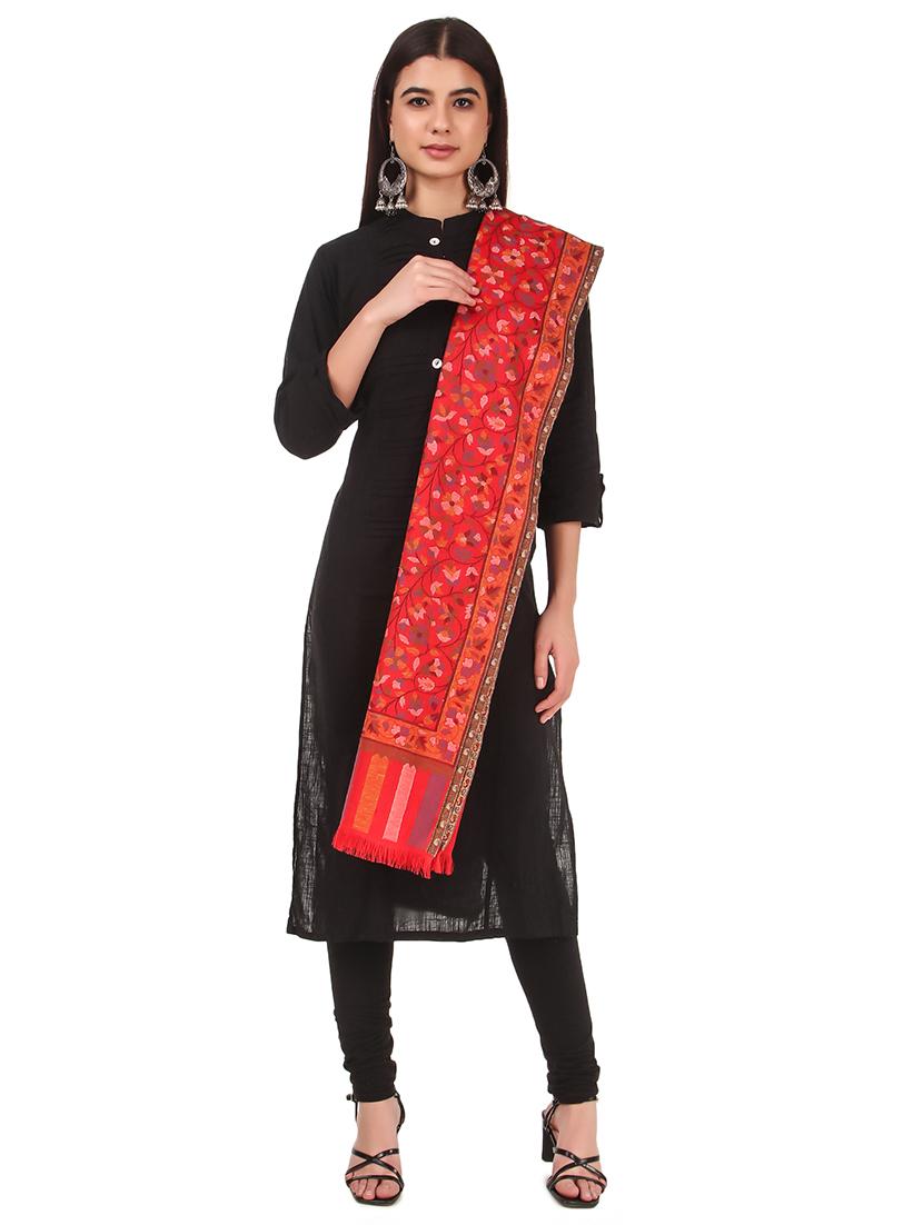 red floral stole - 17599966 - Standard Image - 1