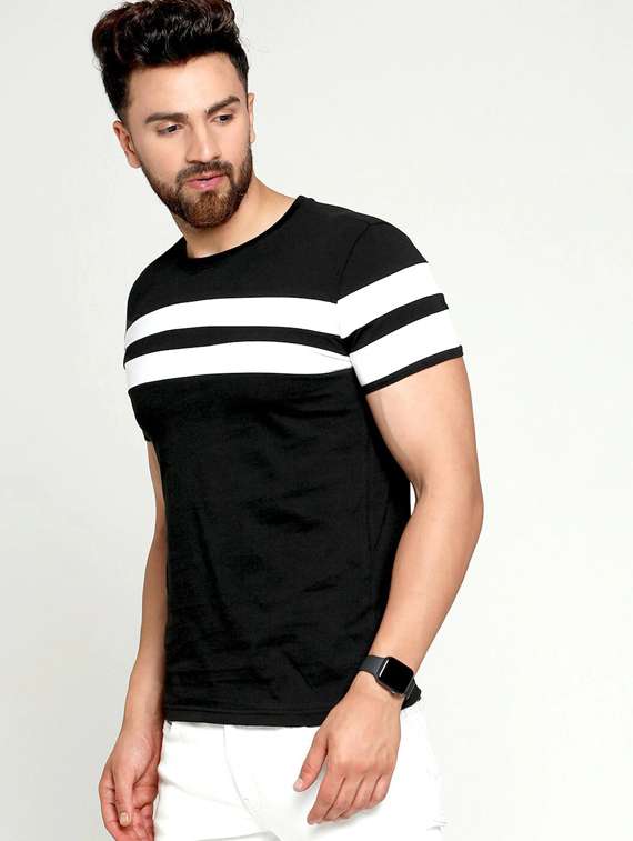 black taped t-shirt