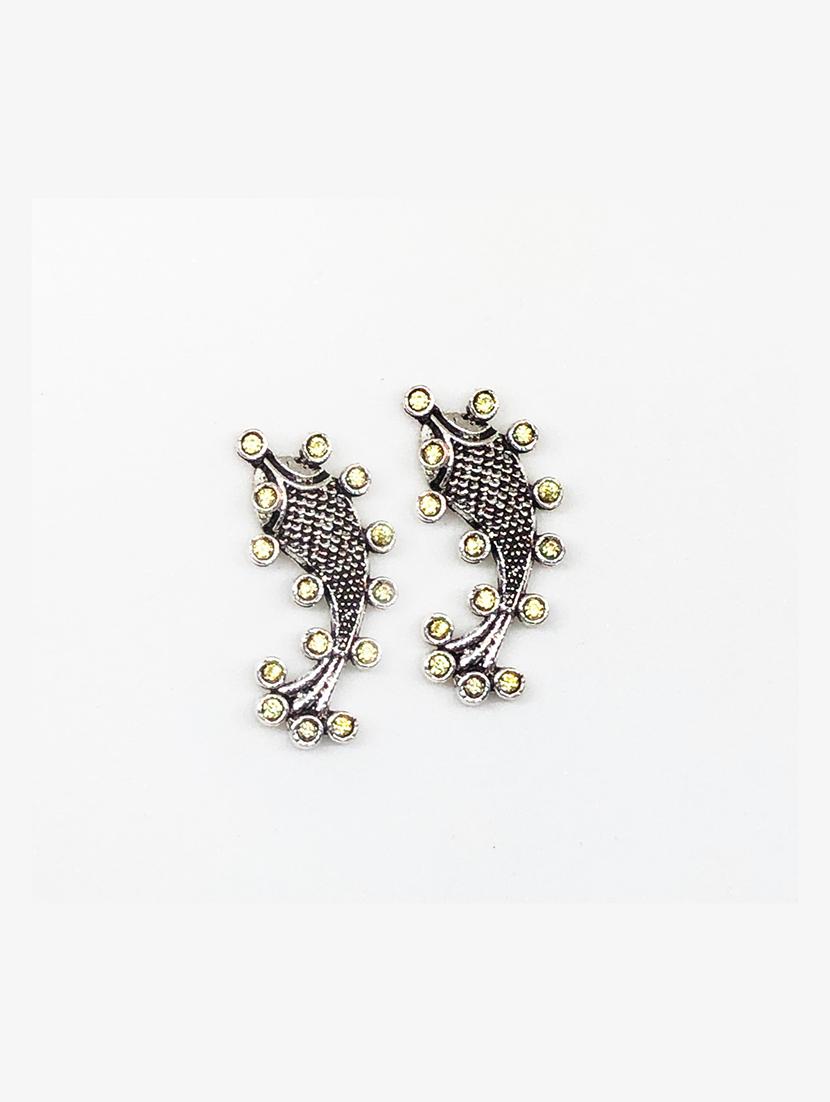 green metal studs earring - 17603312 - Zoom Image - 0