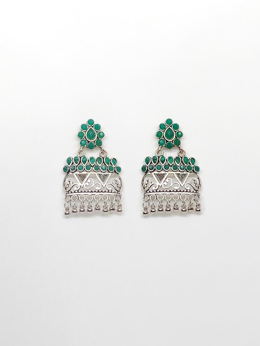 silver metal drop earring - 17603318 - Zoom Image - 0