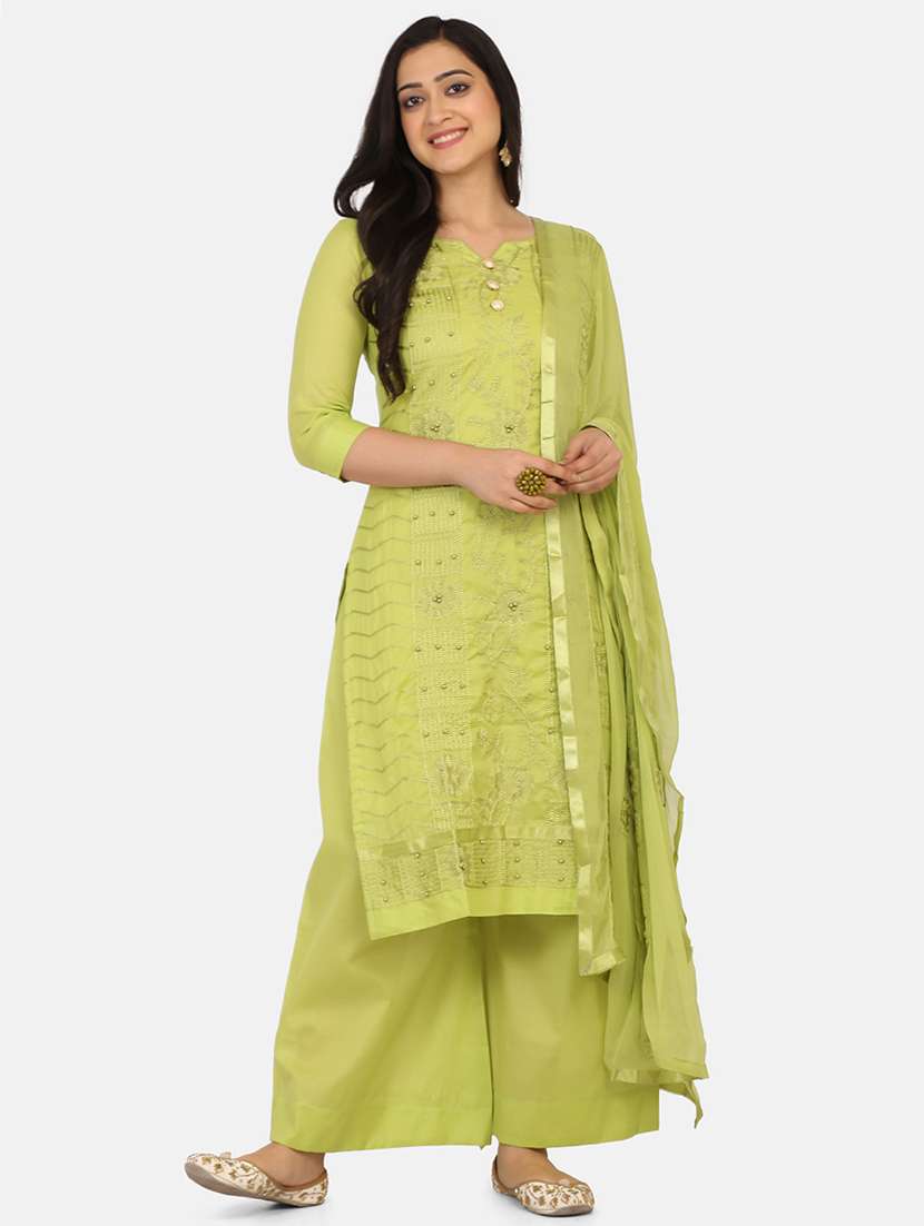 embroidered unstitched suit