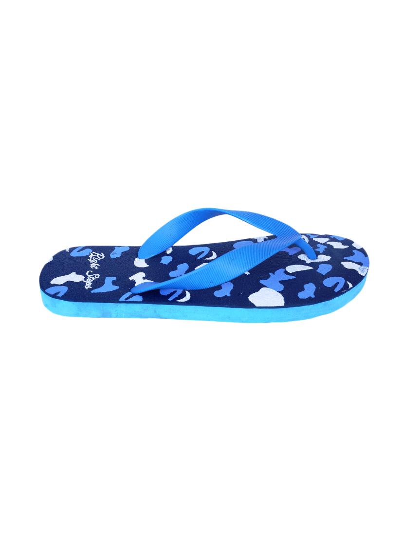 blue pvc toe separator slippers - 17606143 -  Standard Image - 1