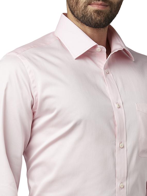 pink solid formal shirt - 17606465 - Standard Image - 4