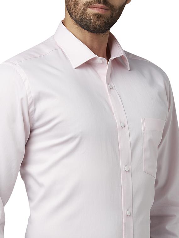 pink solid formal shirt - 17606482 - Standard Image - 4