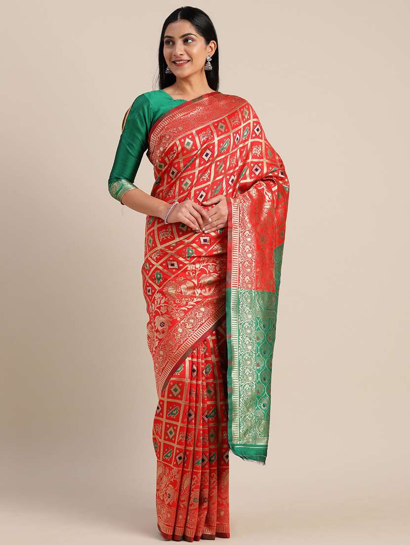 jacquard patola saree with blouse