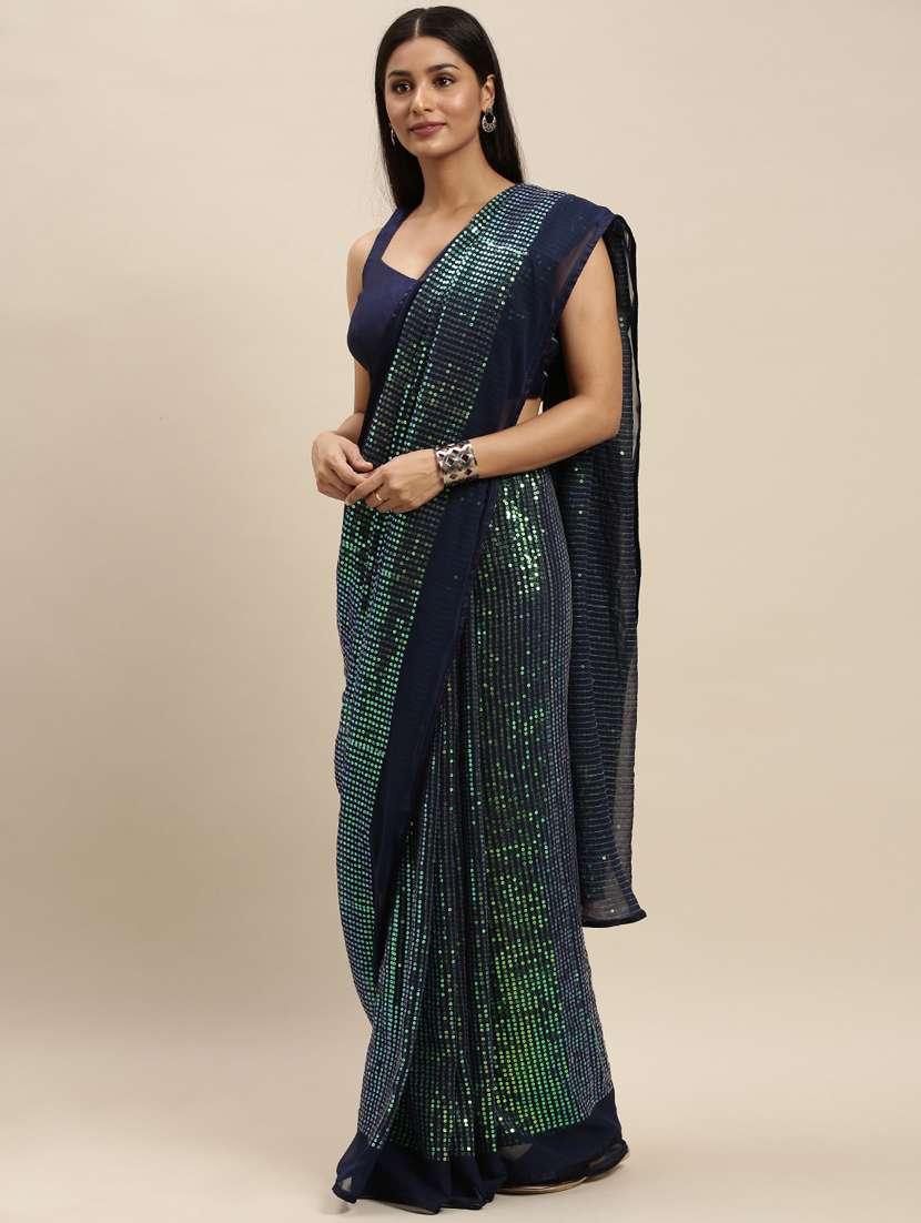 women's embellished saree with blouse