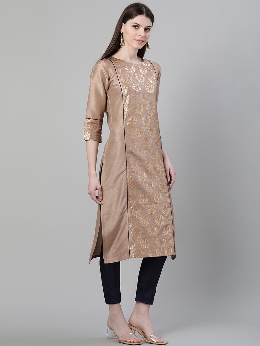 women's straight kurta - 17611018 -  Standard Image - 1