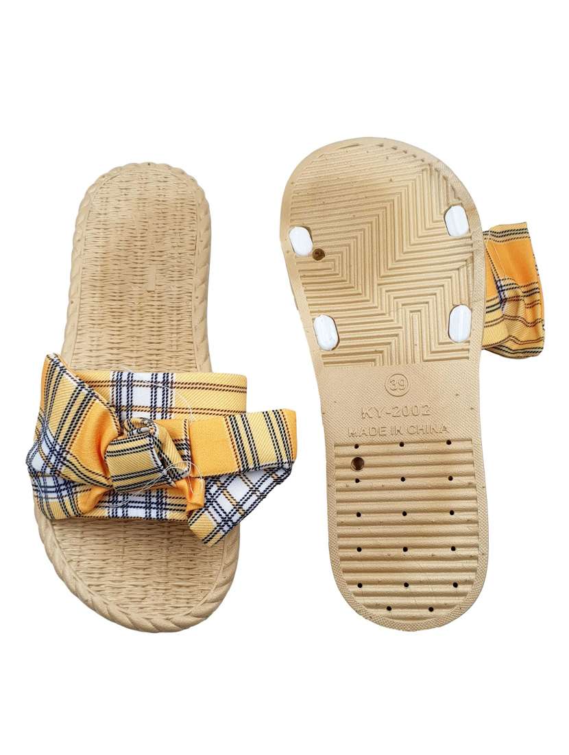 yellow toe separator flip flop - 17611058 -  Standard Image - 4