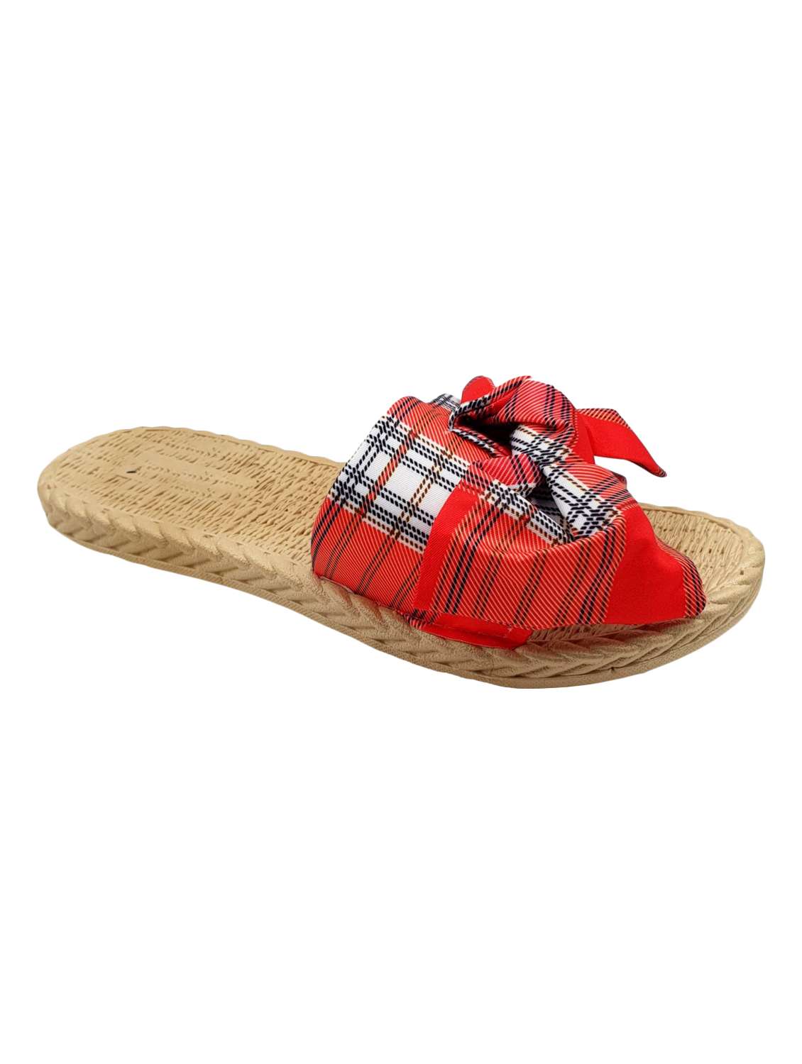 red slip on  flip flop - 17611059 -  Standard Image - 1
